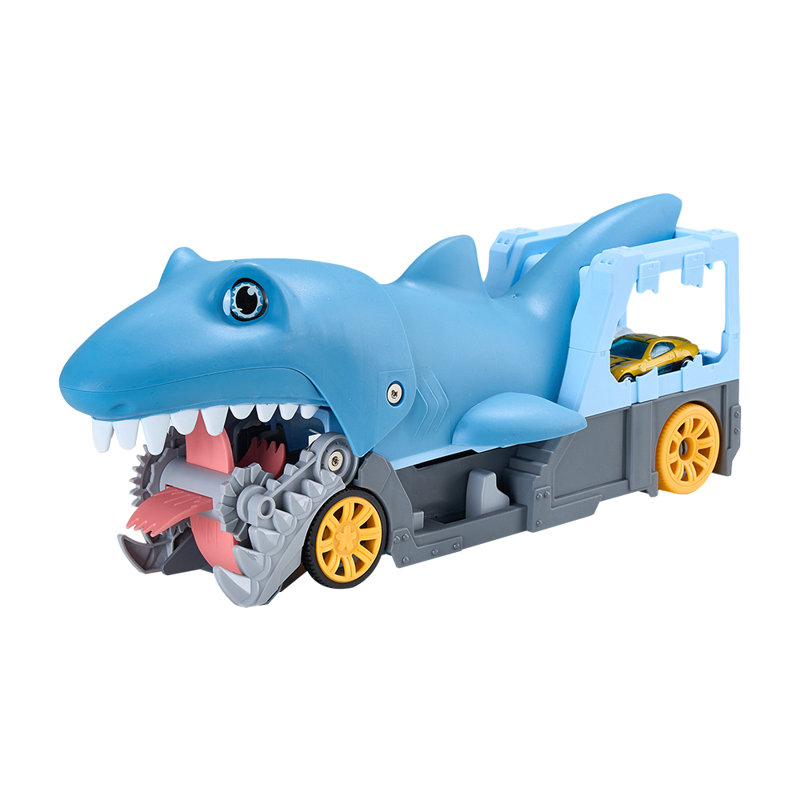 Deep-Sea Speed King! Dual-Form Shark Alloy Car Set
