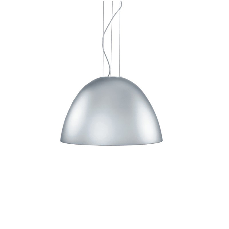 Willy 60 Unique / Statement Dome Pendant, 3 x 100W Incandescent or 2 x 23W CFL, Metallic Gray Aluminum