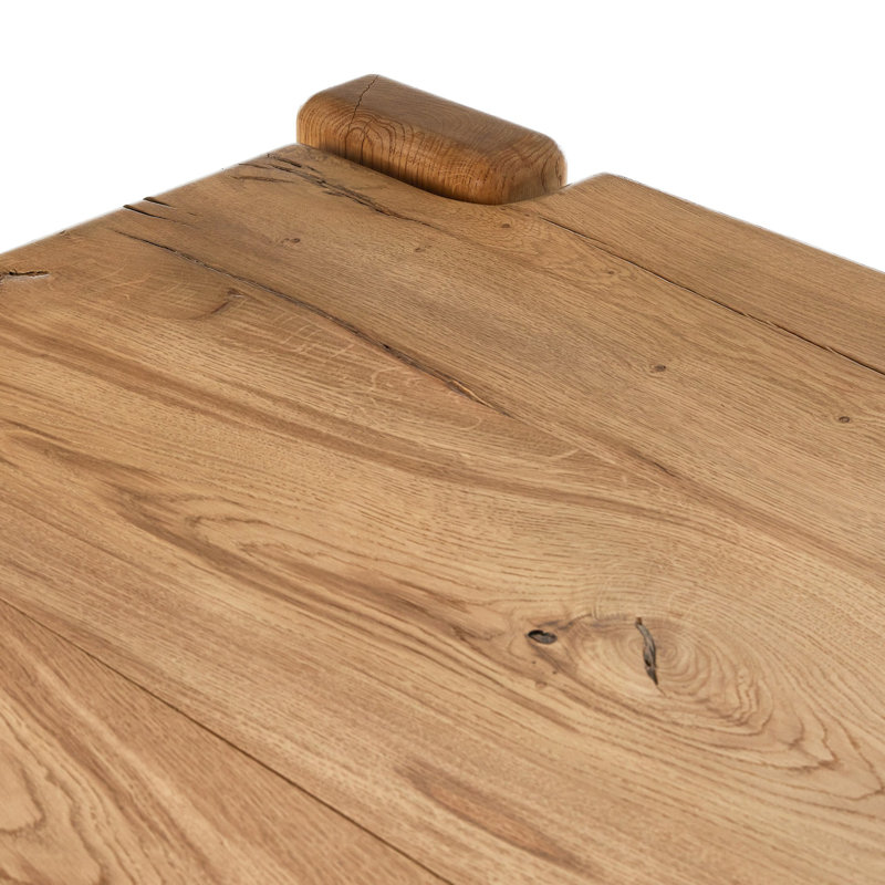 Marcia Solid Oak Dining Table, Natural Reclaimed French Oak