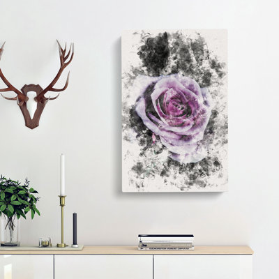The Pale Purple Rose - Wrapped Canvas