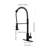 Pull Out Matte Black Faucet For Commercial Use, Stainless Steel Kitchen Faucets In With , Finish