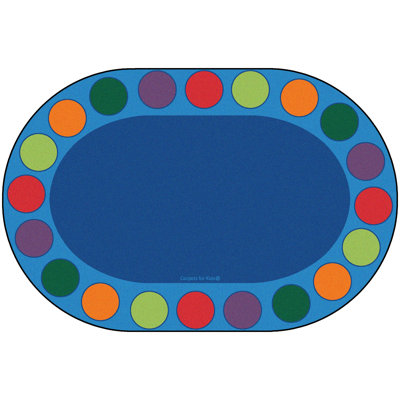 Tapis bleu touffeté Circletime Seating Spots
