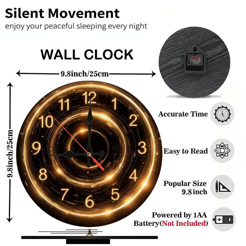 Glowing Digital Clock