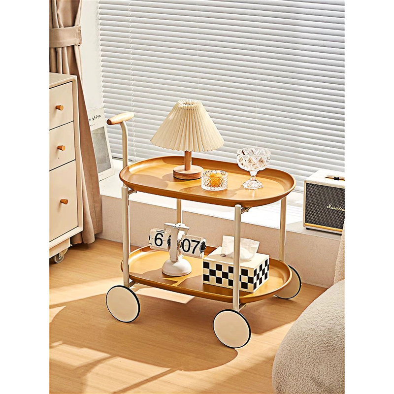 Table basse mobile à deux couches