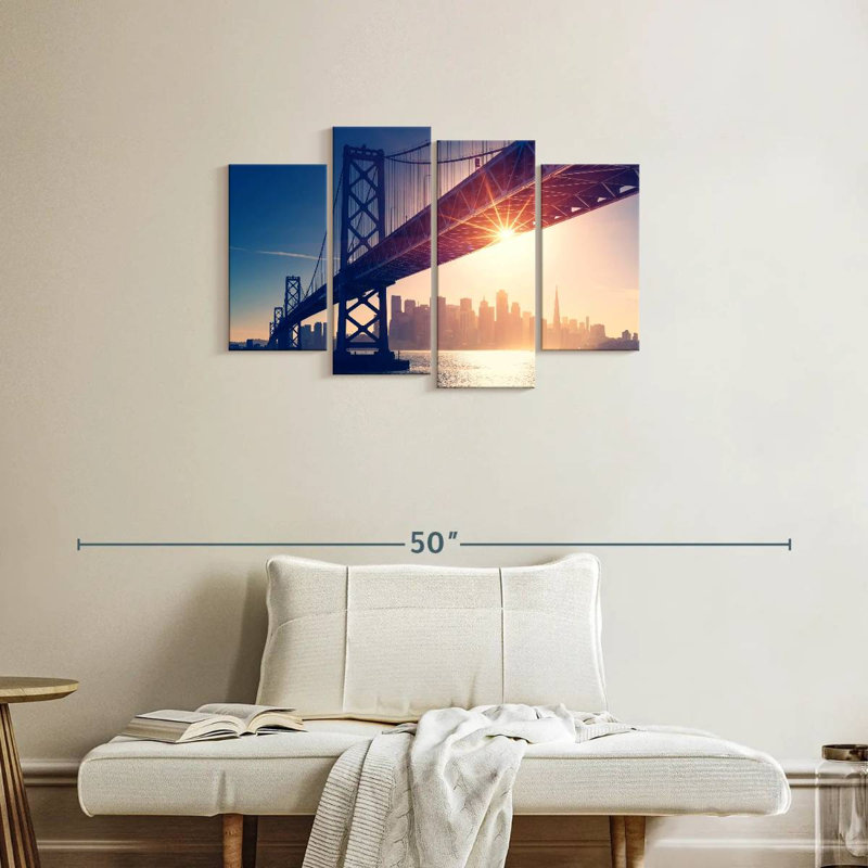 Lilie Golden Gate SF Skyline, H 22 po x l 36 po