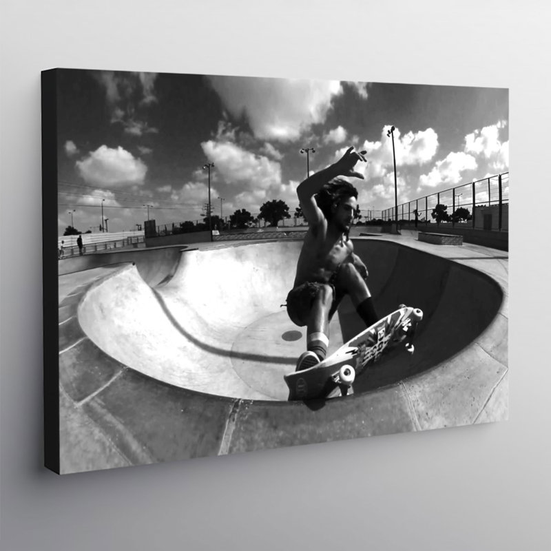 Dogtown And Z Boys Inspired Skateboarding - Wrapped Canvas Print, 61cm H x 81cm W x 4cm D