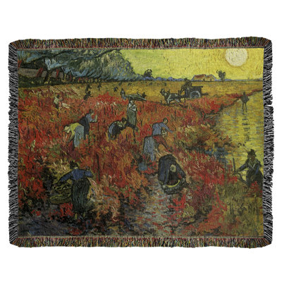 Jeté en coton vincent van gogh the vineyard