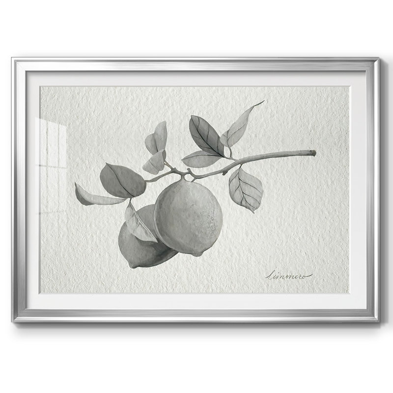 Limonero I, reproduction d'art encadrée, Argent, H 30 po x l 44 po x P 1,5 po