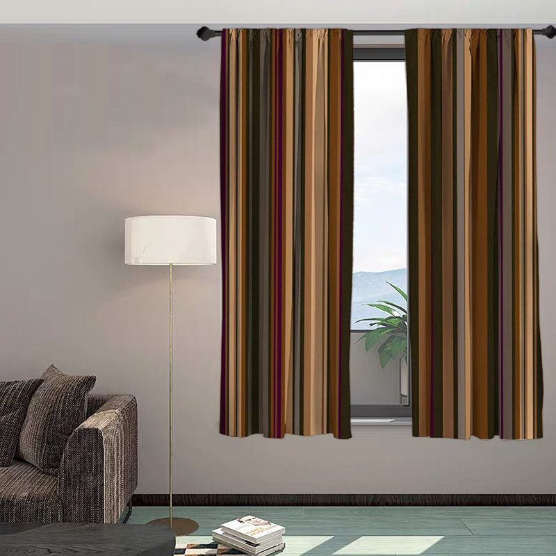 Anglet Semi Sheer Curtain Panel Pair, 28" W x 63" L