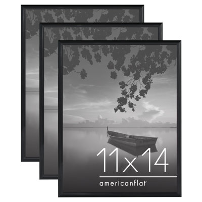 Malaya 3 Pack Lightweight Poster Frames Slide-In Photo Frames with Buildable Moulding