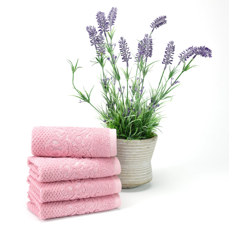 Serviette de toilette Parkerson en coton turc, Rose