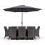 Karcher 8 - Person Wicker Patio Dining Set with Rectangular Table , Cushions Included