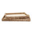 Set Of 2 Hand-Crafted Sea Grass And Rattan Oversized Decorative Square Tray