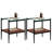 Coffee Table And End Tables Set Of 3, Tempered Glass Table With MDF Layer, Modern Tables For Living Room ,Glass-741538821-741538816