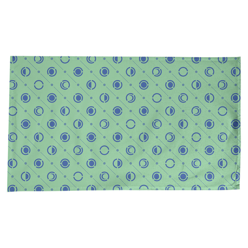 Nappe des phases de lune classiques, Vert/bleu