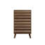 Rangement pour chaussures peu encombrant, armoire mince en panneau de fibres à densité moyenne noyer, entrée moderne