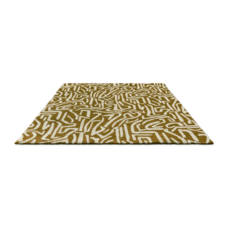 Melodic Hand Tufted Abstract Area Rug, Rectangle 6'6" x 9'2"