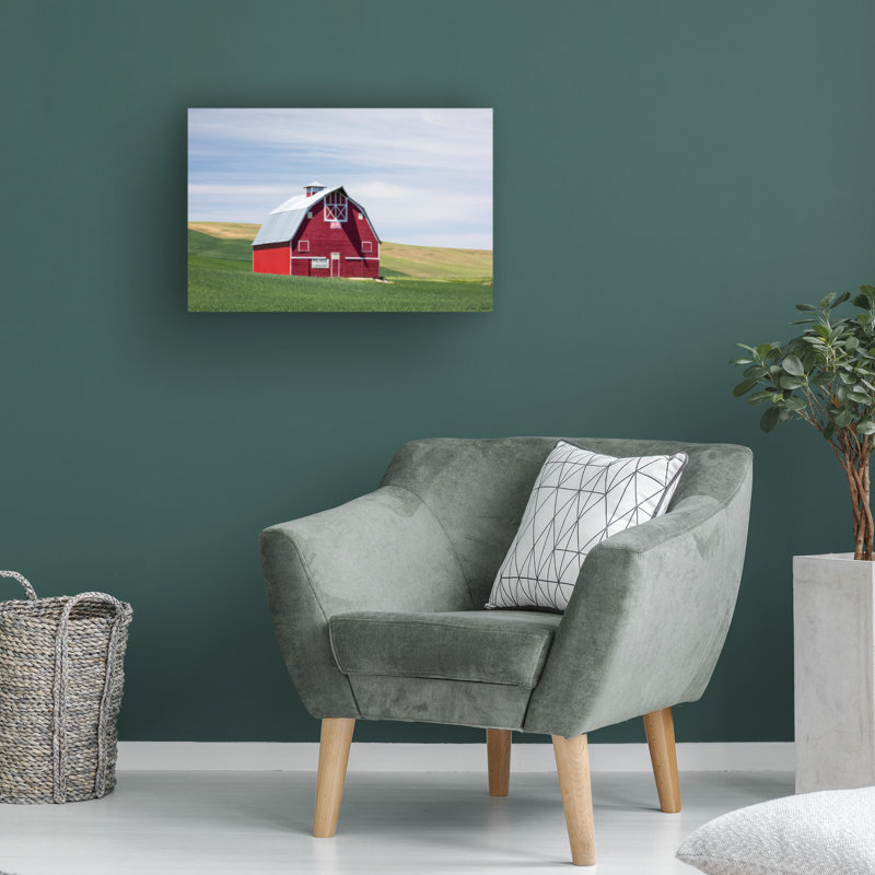 Bolognaise «Red Palouse Barn II» sur, H 16 po x l 24 po