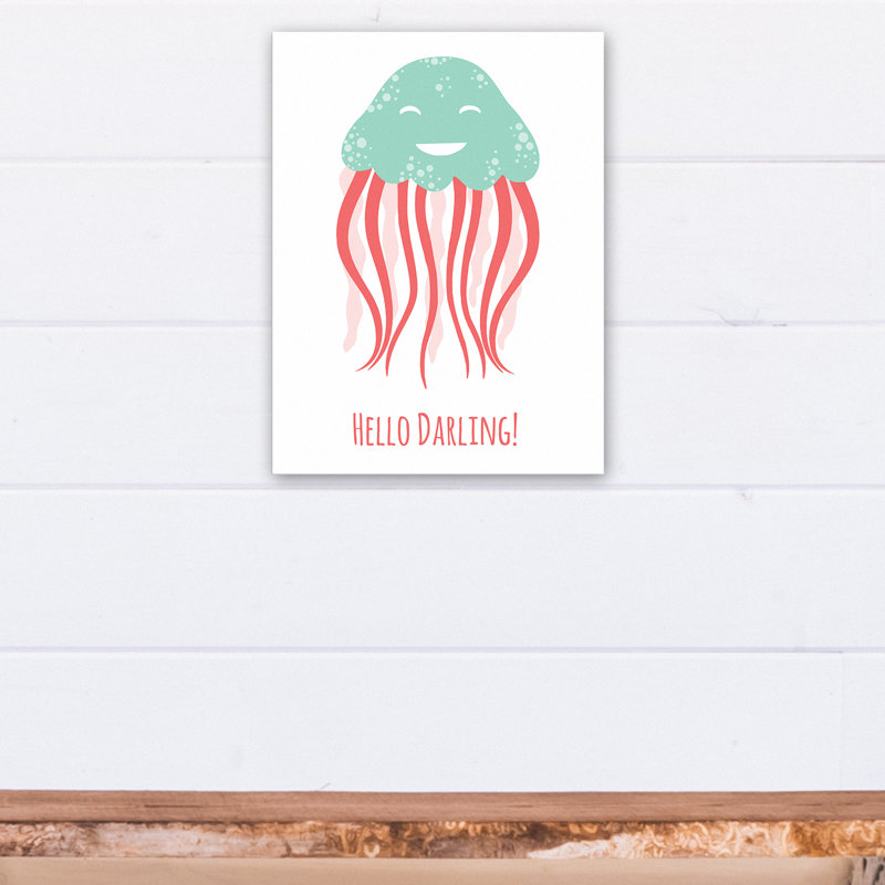« hello darling jellyfish », art sur toile Jered