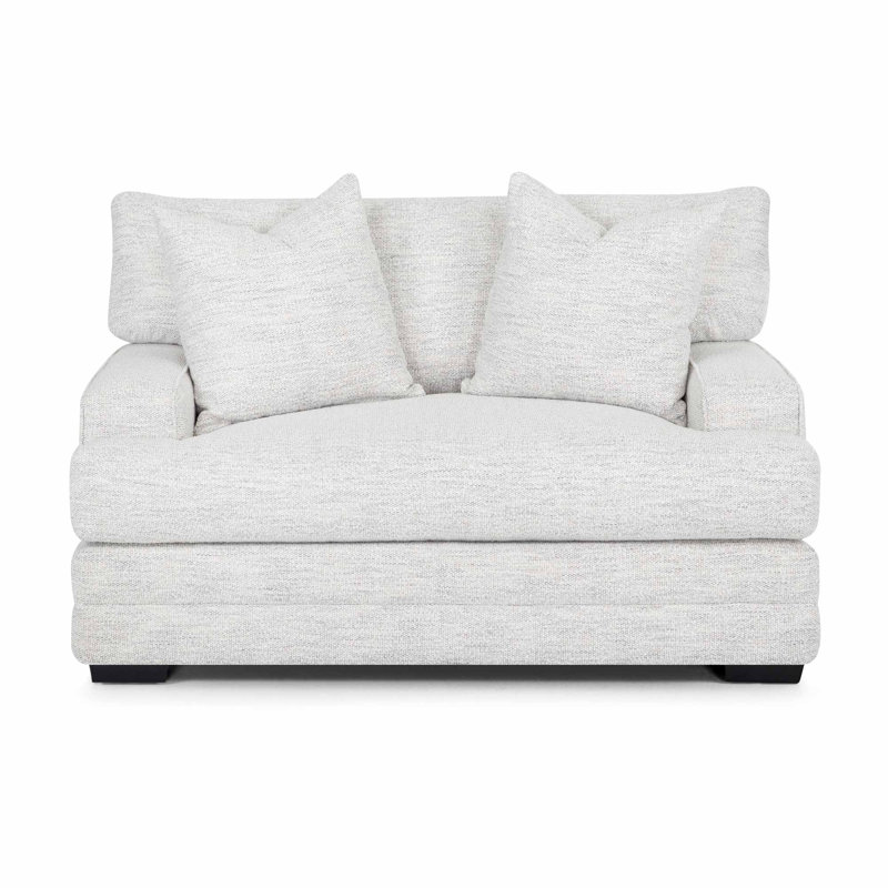 Areen Upholstered 62.5'' Loveseat, White 