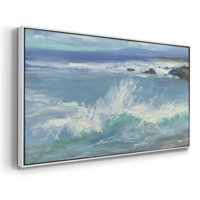 Pacifica Beach I - Toile tendue avec châssis encadré - Prêt à accrocher