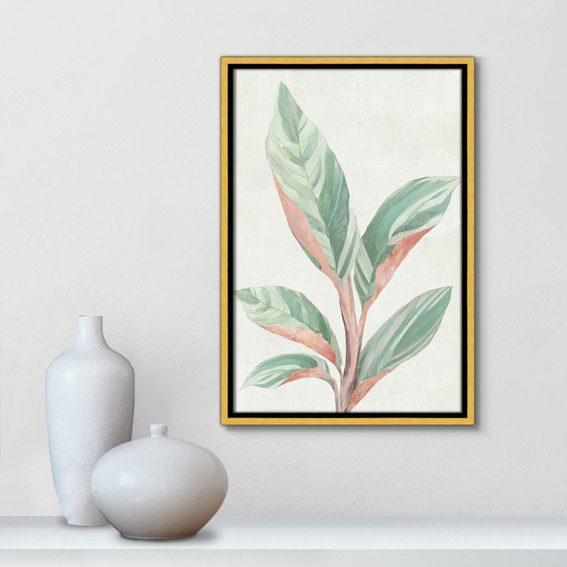 Gingembre II - reproduction d'art, H 19,5 po x l 13,5 po x P 2 po, Toile encadrée d'or