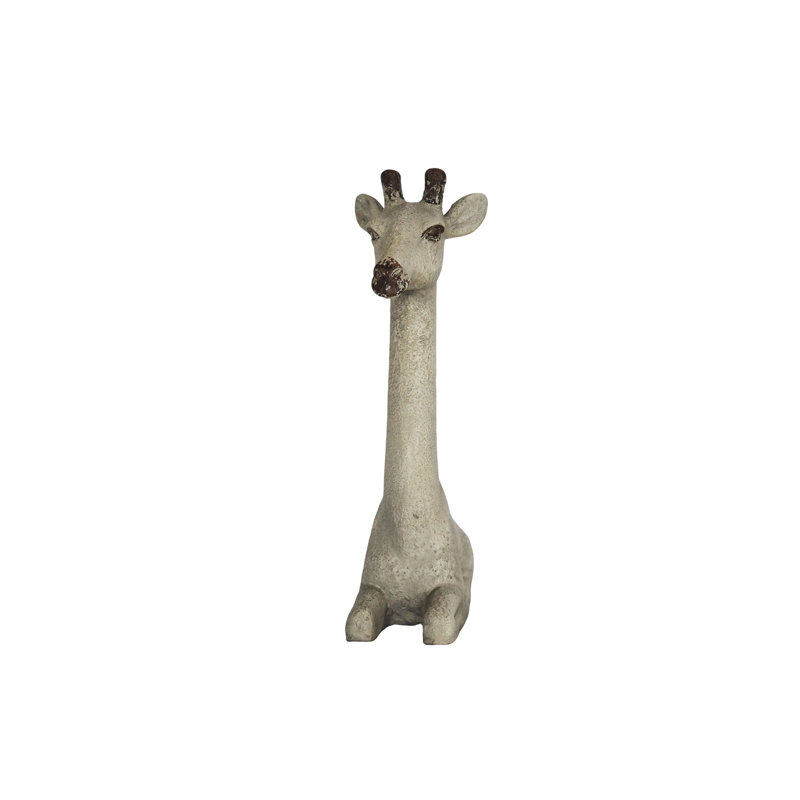 Figurine de veau girafe en magnésie rétro