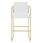 Wicksham Upholstered Counter Stool with Metal Frame