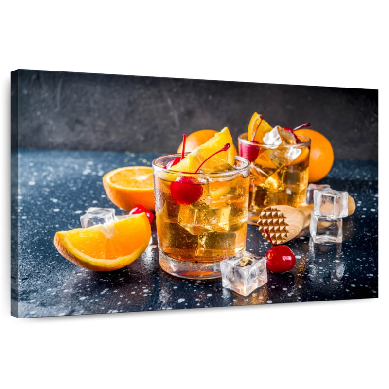 Yarlin Orange Cherry Whiskey, 8" H x 12" W