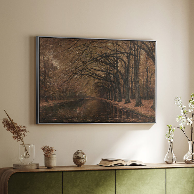 "Vintage Landscape -CCC XXXII" sur toile, H 27 po x l 41 po