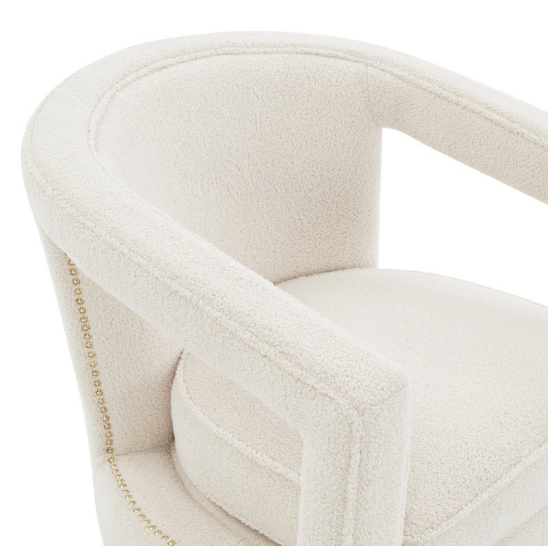 Fauteuil demi-tonneau pivotant de 30,5 po Svein