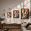 Flowing Rhythms Abstract - Print-1619094046-1619094044