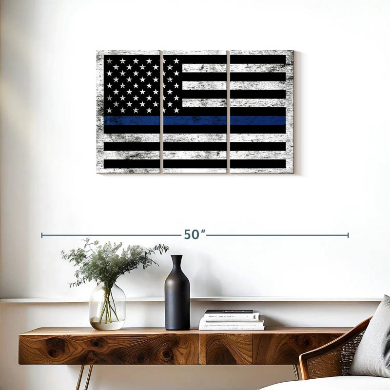 Drapeau de soutien de la police Lelar, H 20 po x l 33 po