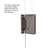 Celesta 46" W x 72" H Hinged Semi-Frameless Shower Door-15662748-15662746