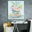 «Watercolor Teacups-a» par Jean Plout, art mural sur toile-1165397991