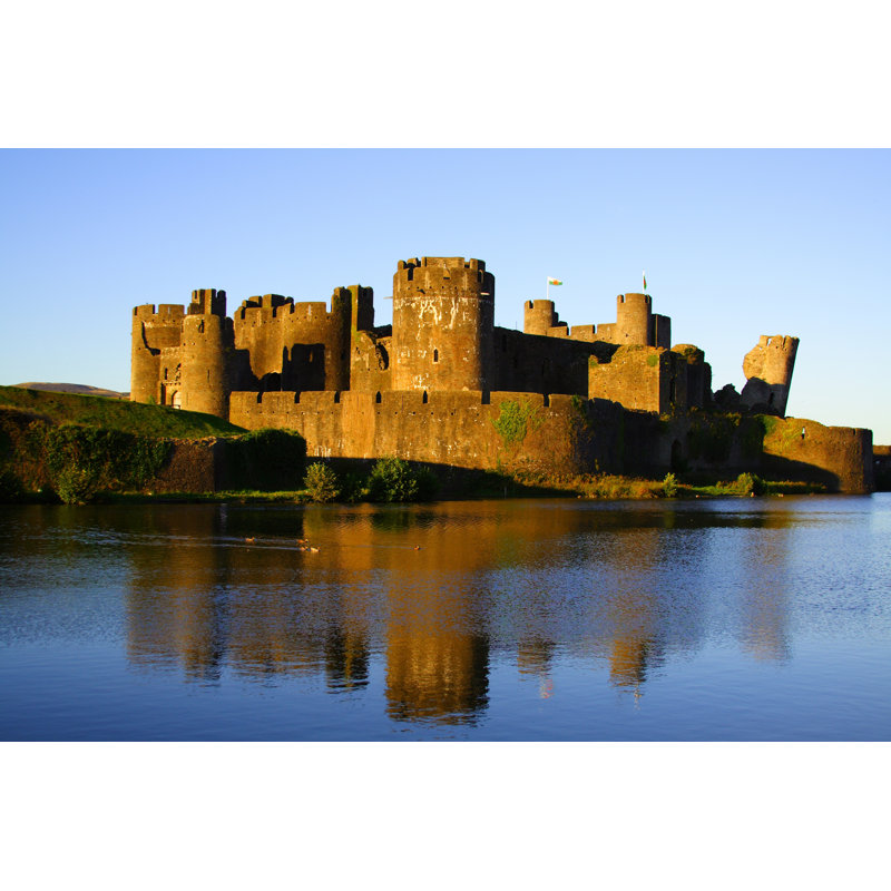 Caerphilly Castle - Wrapped Canvas Print, 51cm H x 76cm W x 3.8cm D