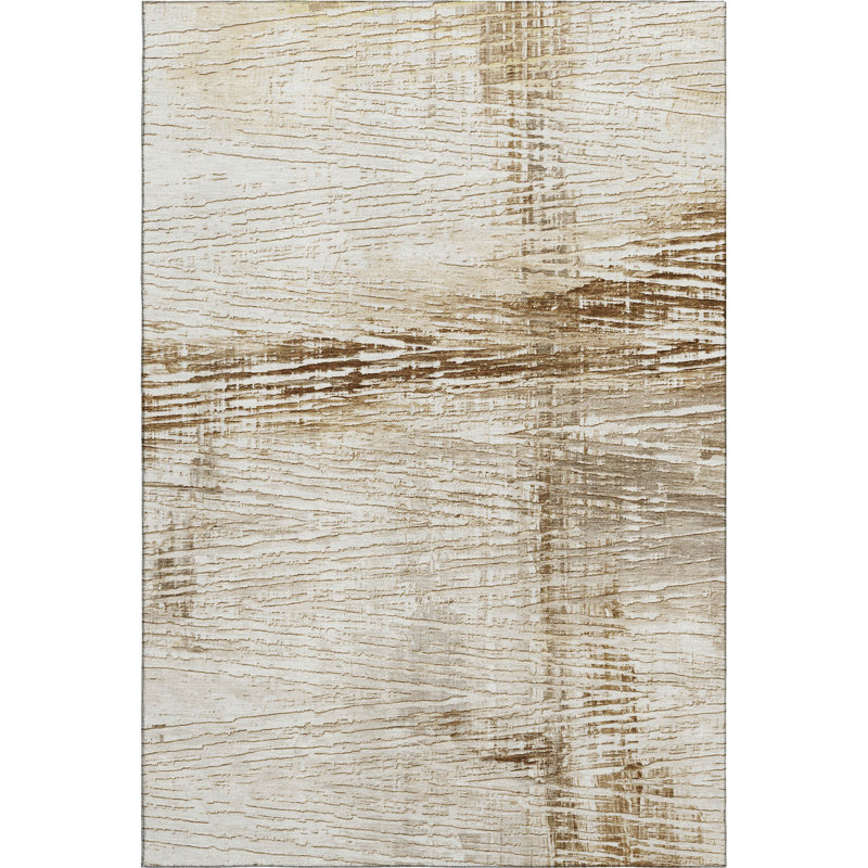 Premium Machine Washable Pirtle Stripes Rug, Rectangle 10' x 14'