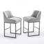 Tabouret de comptoir rembourré Maghull-593041269