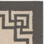 Tapis intérieur / extérieur en laine crocheté à la main ivoire / gris Reedsville-22463236