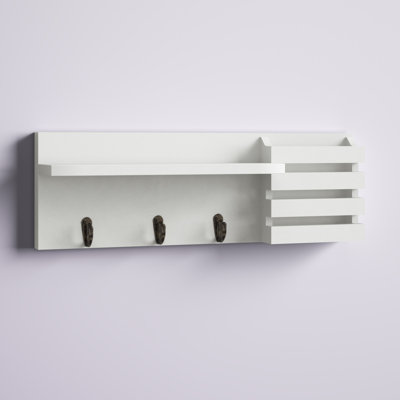 Speight Wall Mail Organizer with Key Hooks