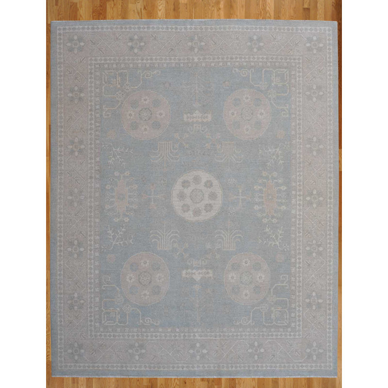  tapis Gris Noué à La Main