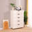 5-Drawer Dresser With Wheels – Spacious And Mobile Modern Storage Cabinet For Organized Living-705054929