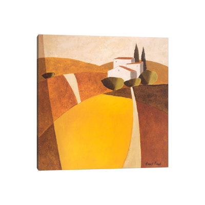 Country Road II by Hans Paus - Wrapped Canvas Painting
