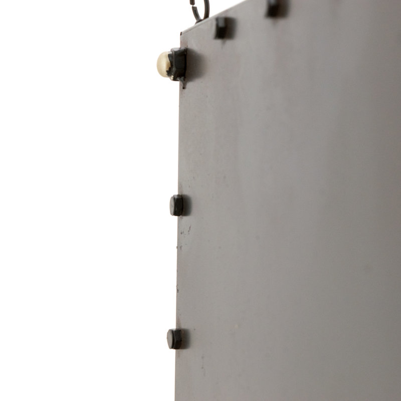 Industrial Transportation Wall Decor on Metal, 1, Red