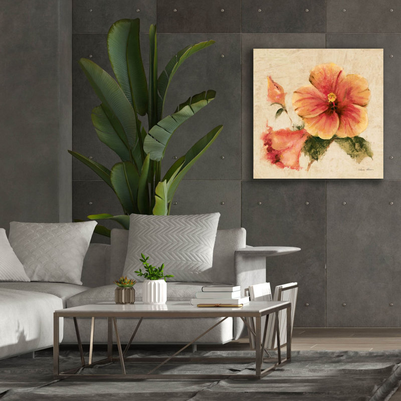 «Bright Tropics 1» par Cheri Blum, art mural sur toile, H 37 po x l 37 po x P 1,5 po