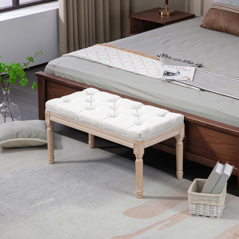 Banc de chambre rembourré HOMcom