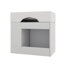 Meuble-lavabo flottant mural de 21,8 po avec meuble-lavabo, grand tiroir et tablette réglable-2044559296