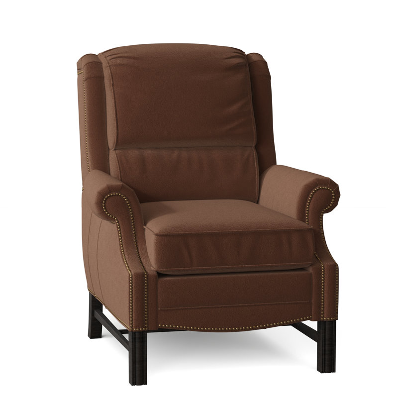 Alta Recliner, Outsider Raven Genuine Leather, Cobblestone, #9 French Natural
