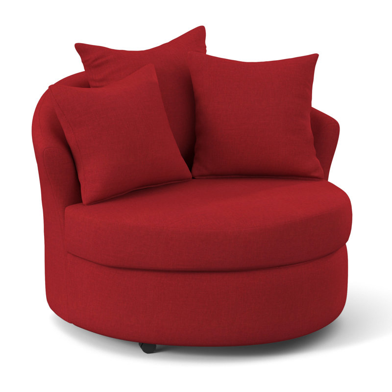 Fauteuil demi-tonneau Alsup, Rouge oscar