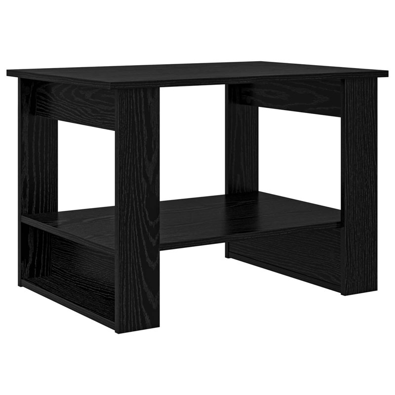 Coffee Table with Storage, 50cm. H x 72cm. L x 50cm. W, Black Oak